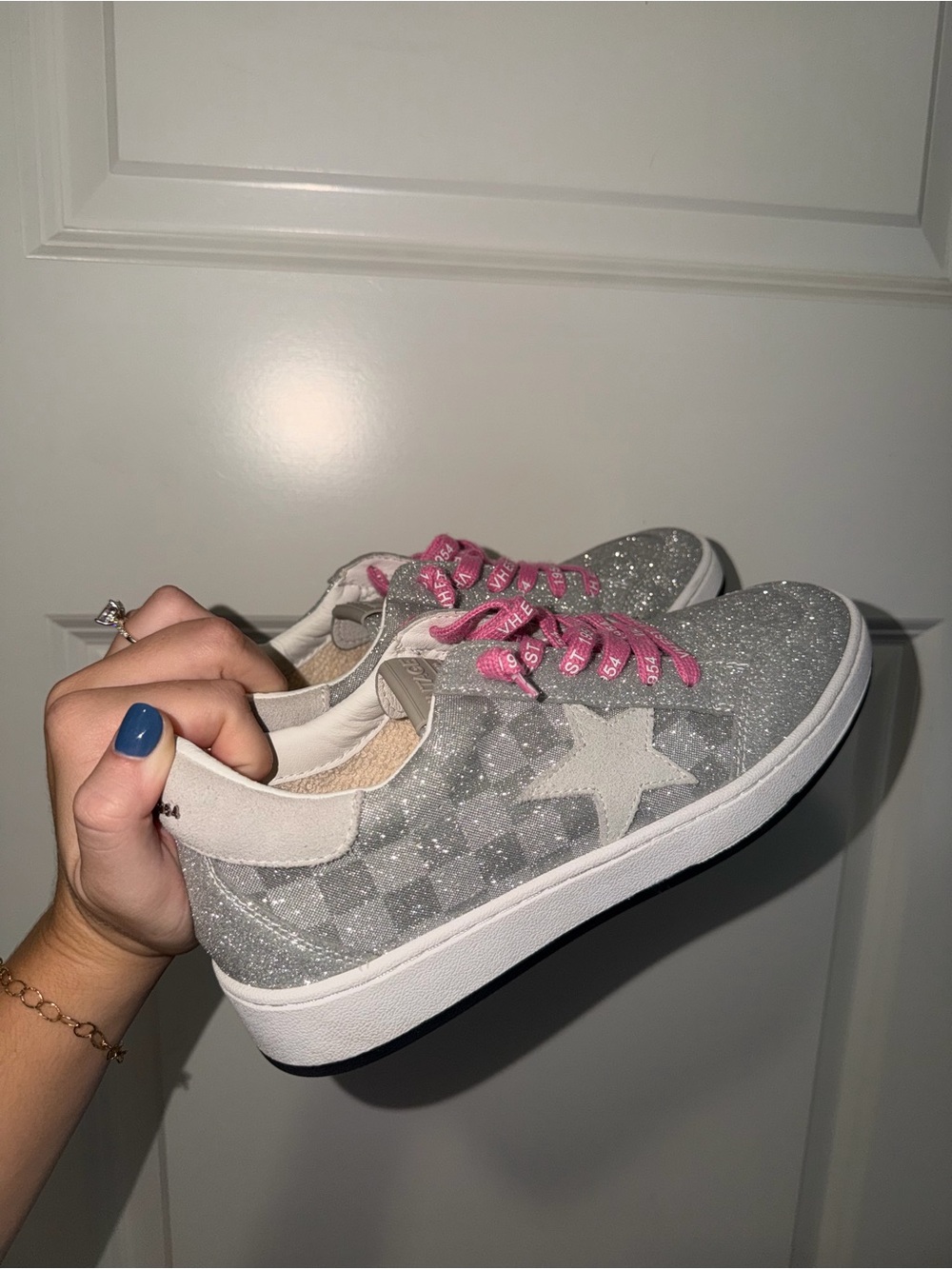 Sparkly checkered VH sneakers